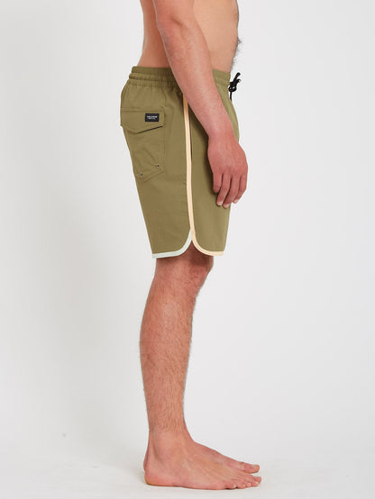 Lido Liberators 17" Boardshort - MARTINI OLIVE