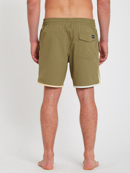 Lido Liberators 17" Boardshort - MARTINI OLIVE