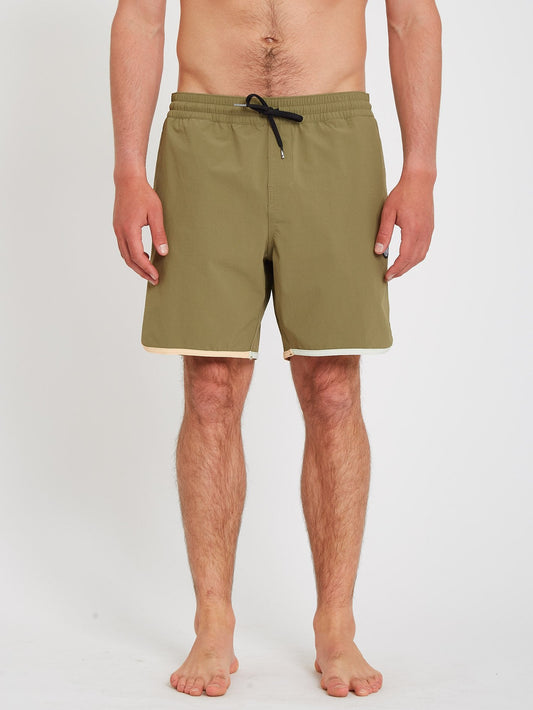 Lido Liberators 17" Boardshort - MARTINI OLIVE