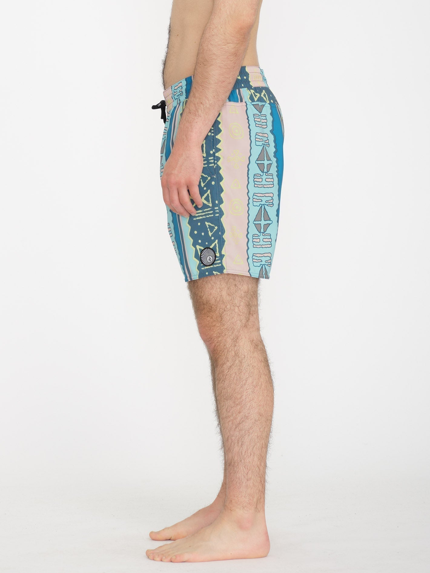 Lido Print Trunk 17" Boardshort - CRETE BLUE