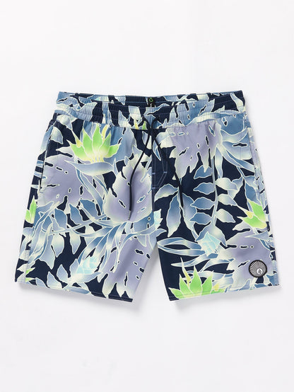Lido Print Trunk 17" Boardshort - NAVY