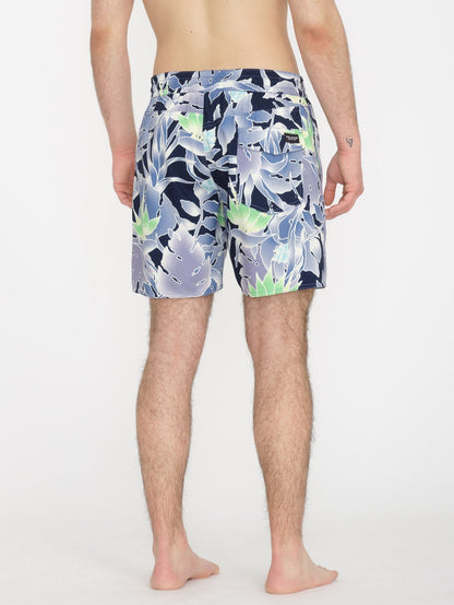 Lido Print Trunk 17" Boardshort - NAVY