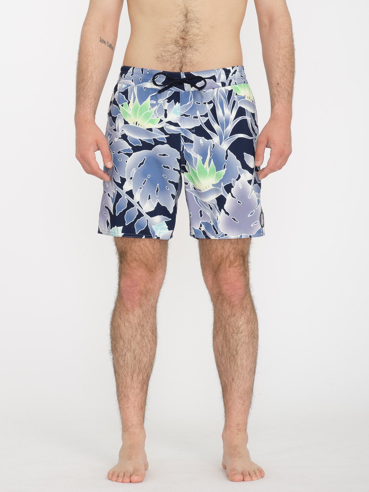 Lido Print Trunk 17" Boardshort - NAVY