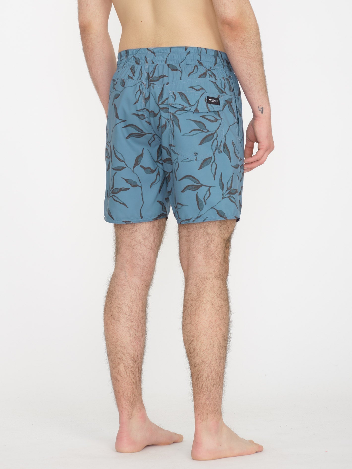 Lido Print Trunk 17" Boardshort - STONE BLUE