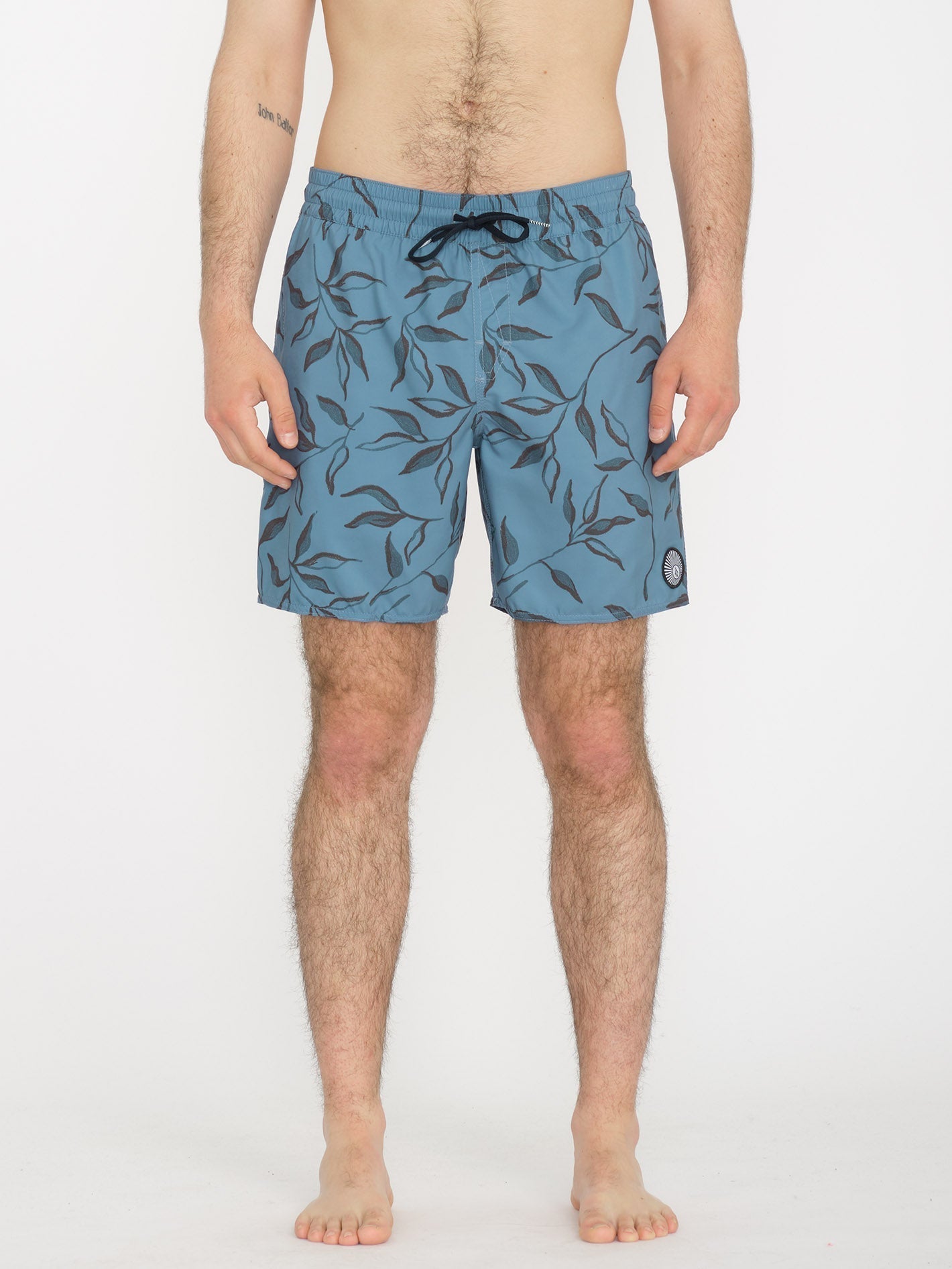 Lido Print Trunk 17" Boardshort - STONE BLUE