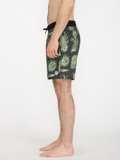 Tetsunori Trunk 17" Boardshort - BLACK