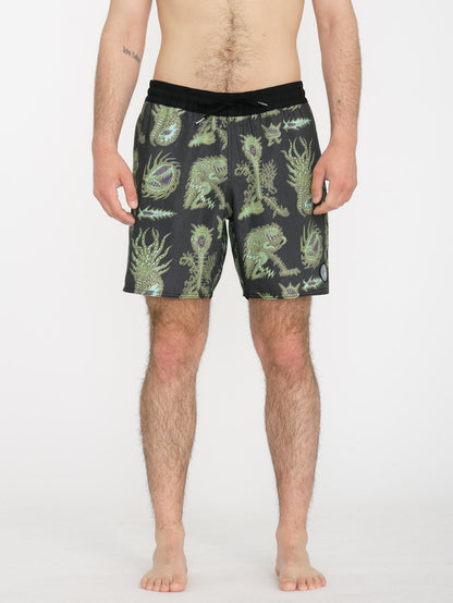 Tetsunori Trunk 17" Boardshort - BLACK