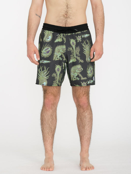 Tetsunori Trunk 17" Boardshort - BLACK