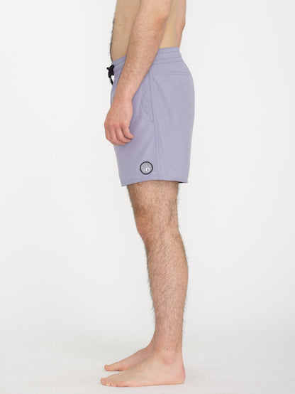 Lido Solid Trunk 16" Boardshort - VIOLET DUST