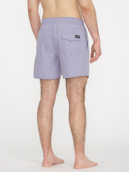 Lido Solid Trunk 16" Boardshort - VIOLET DUST