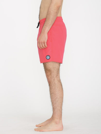 Lido Solid Trunk 16" Boardshort - WASHED RUBY