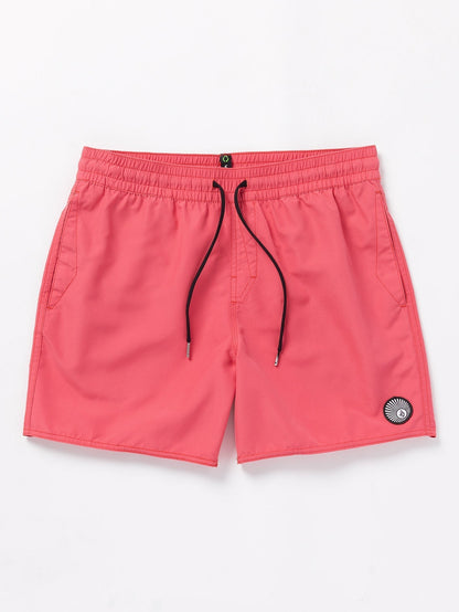 Lido Solid Trunk 16" Boardshort - WASHED RUBY