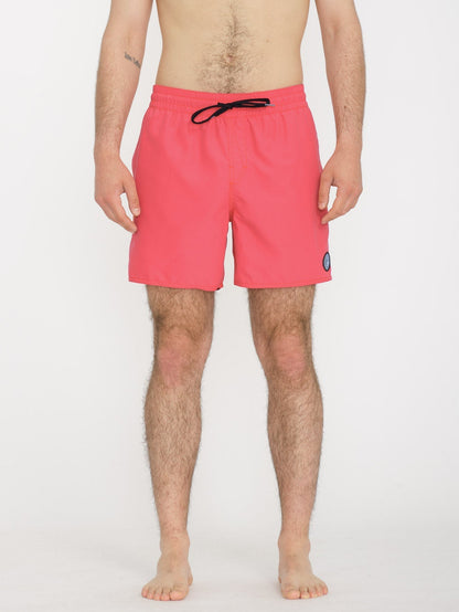 Lido Solid Trunk 16" Boardshort - WASHED RUBY