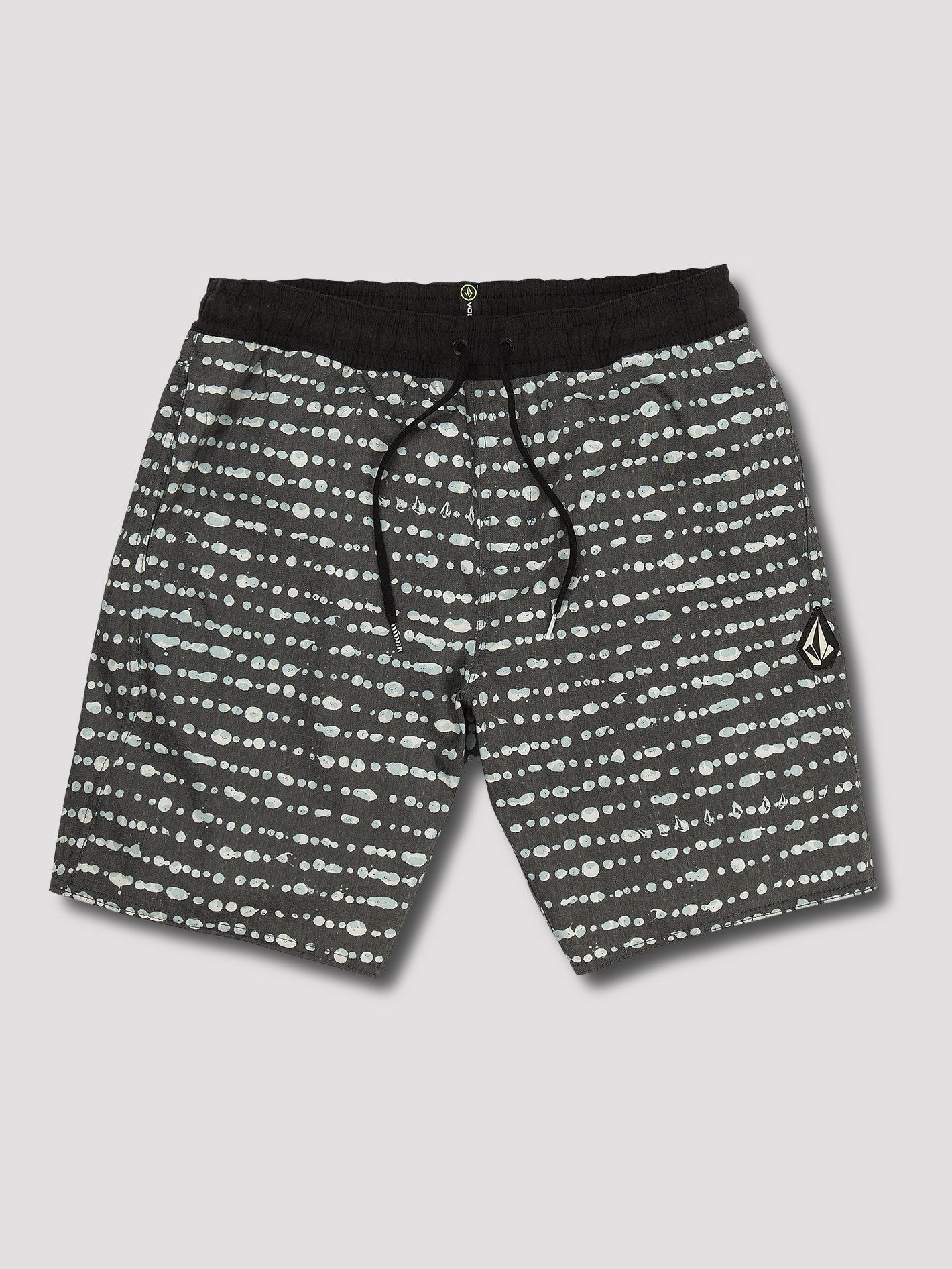 Stripe Dot Trunks 18" Boardshort  - Asphalt Black