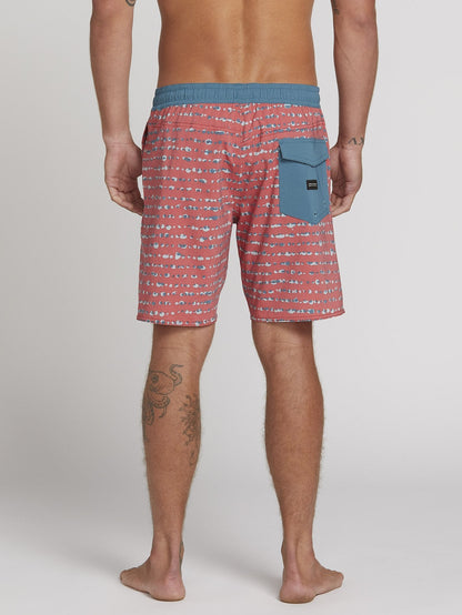 Stripe Dot Trunks 18" Boardshort - Sea Navy