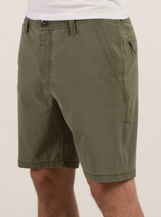 Surf N' Turf Faded Hybrid Shorts - Military