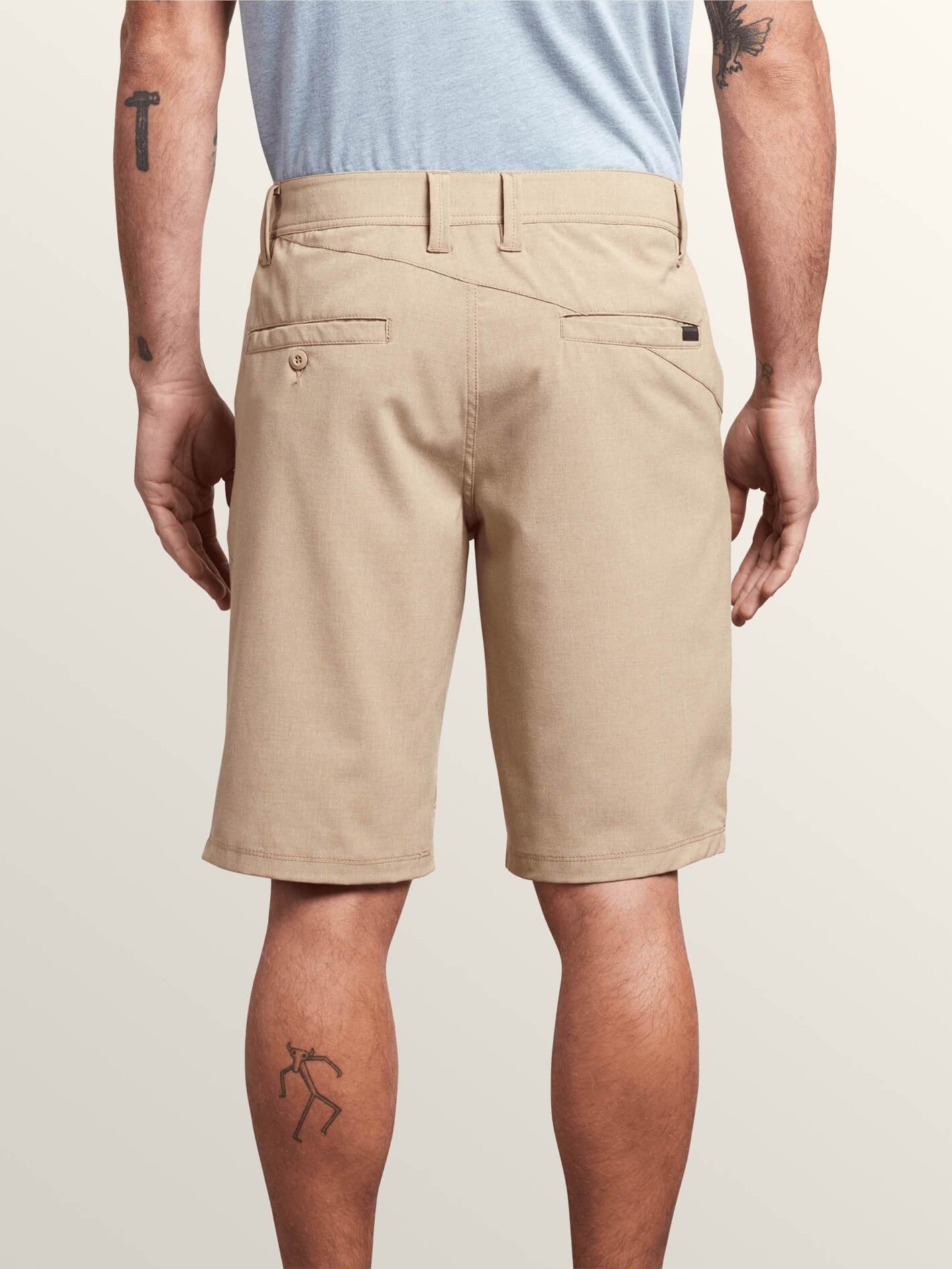 Frickin Surf N' Turf Static Hybrid Shorts - Dark Khaki