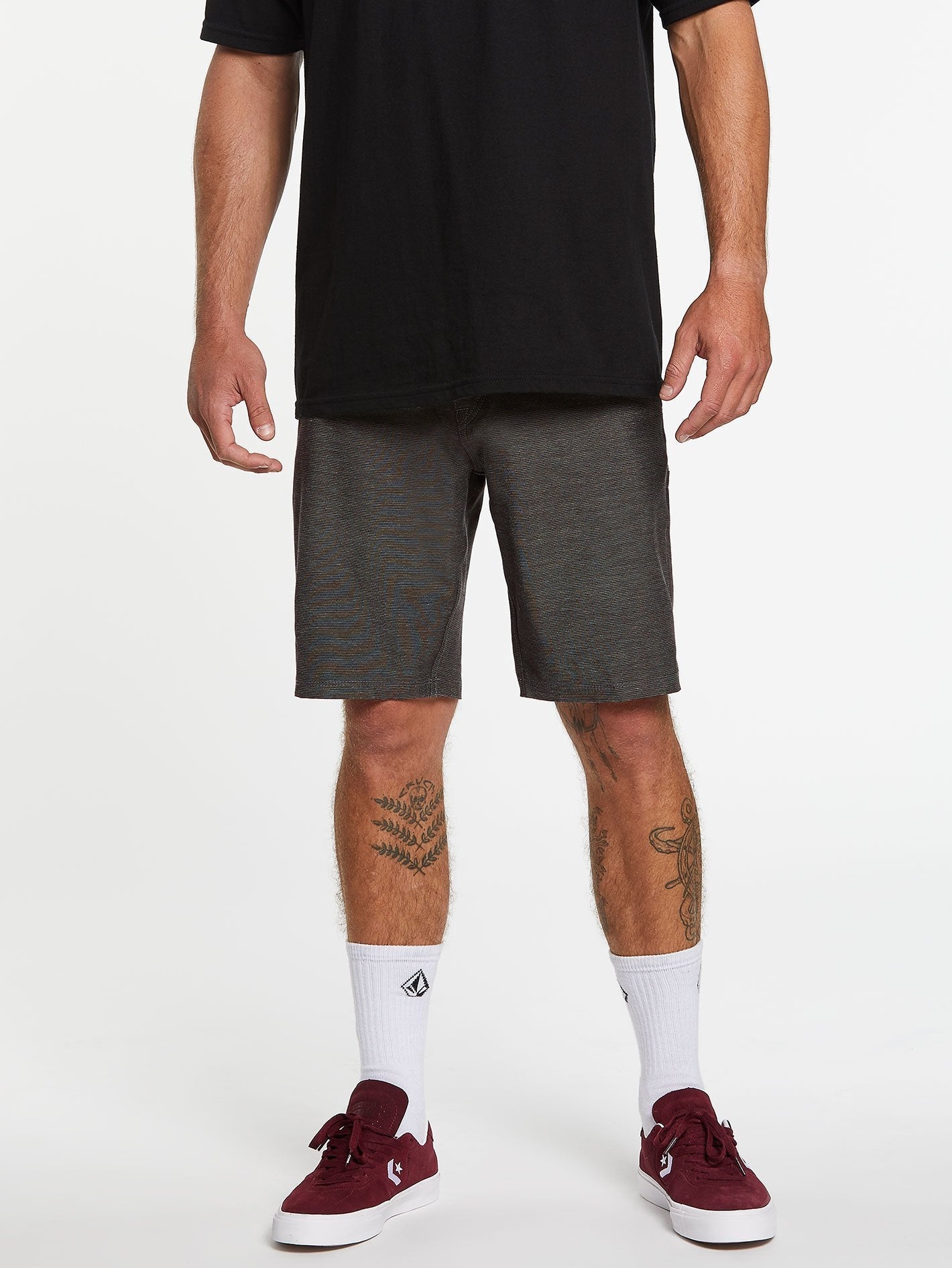 Frickin Surf'N'Turf Slub 20" Hybrid Short - Black