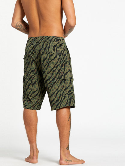 Snt Dry Cargo 21" Boardshort - Army Green Combo