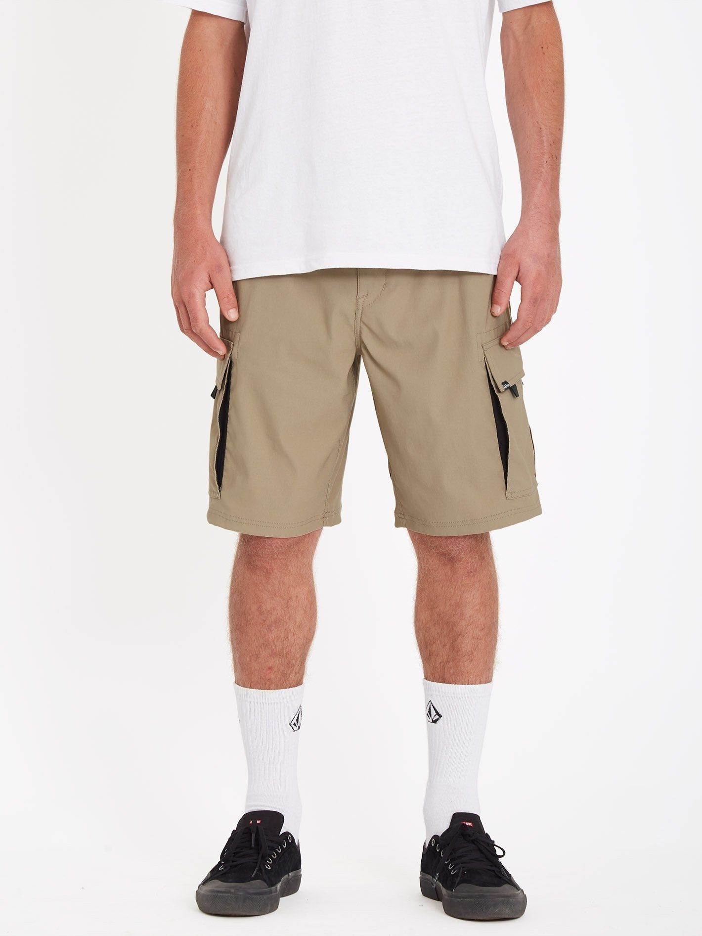 Skate Vitals Cargo Hybrid 21" Short - KHAKI