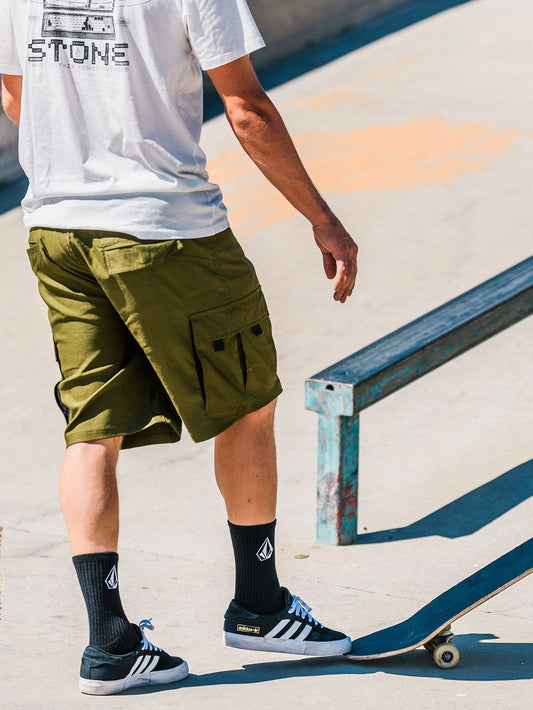 Skate Vitals Cargo Hybrid 21" Short - MILITARY