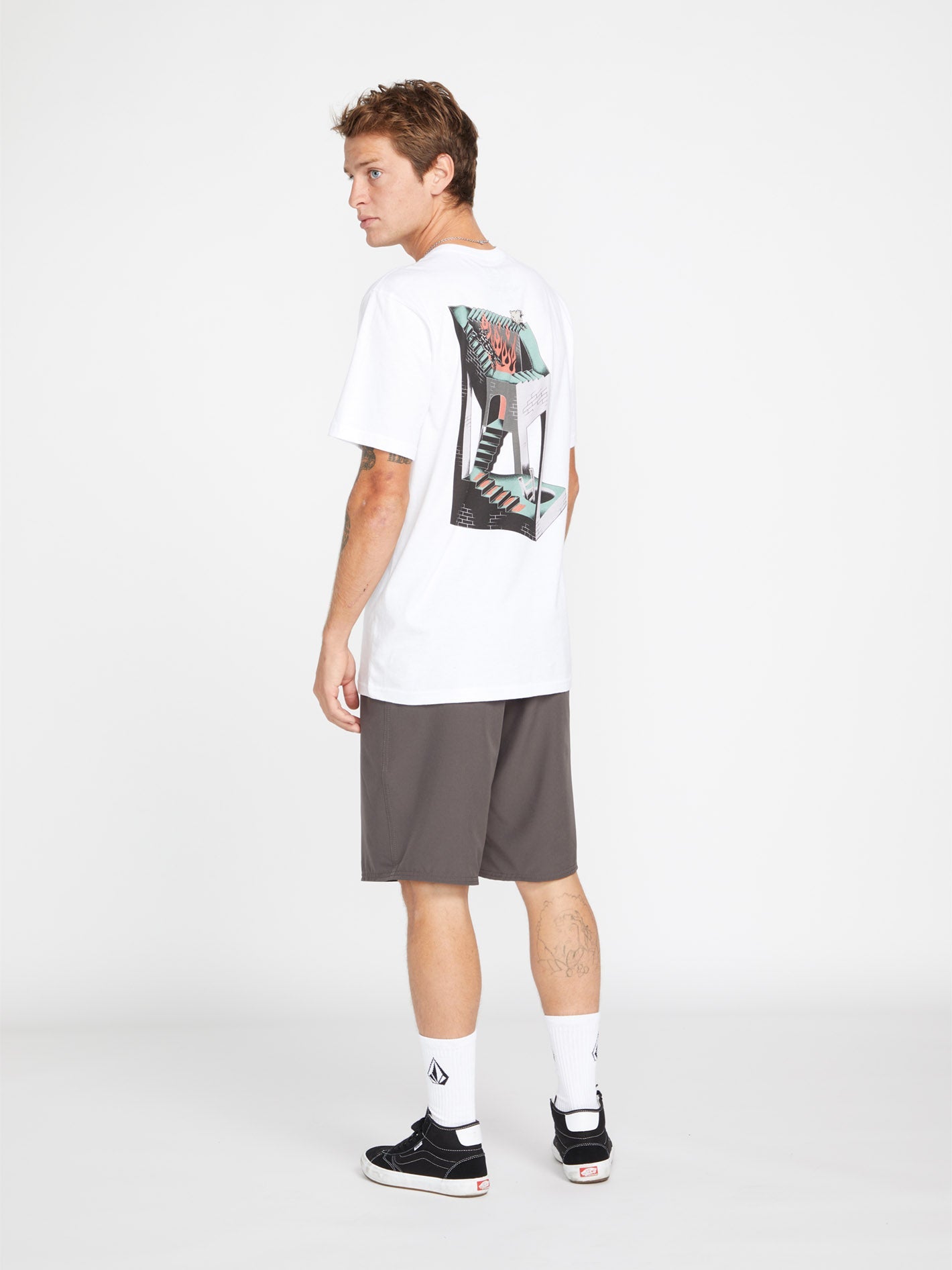 Skate Vitals Axel 21" Hybrid Short - STORM CLOUD