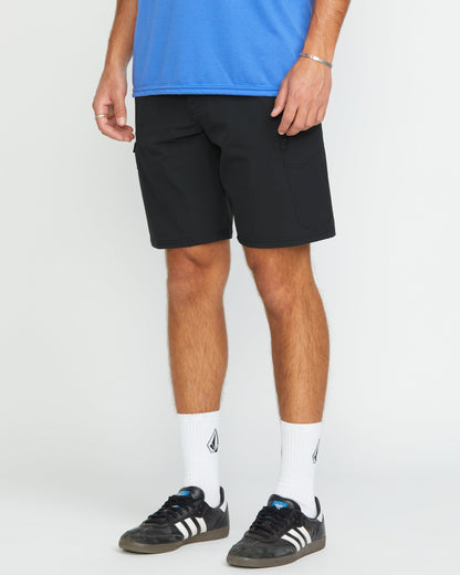 Cashed In Cargo 20" Hybrid Short - BLACK