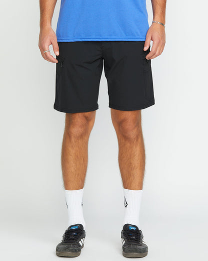 Cashed In Cargo 20" Hybrid Short - BLACK