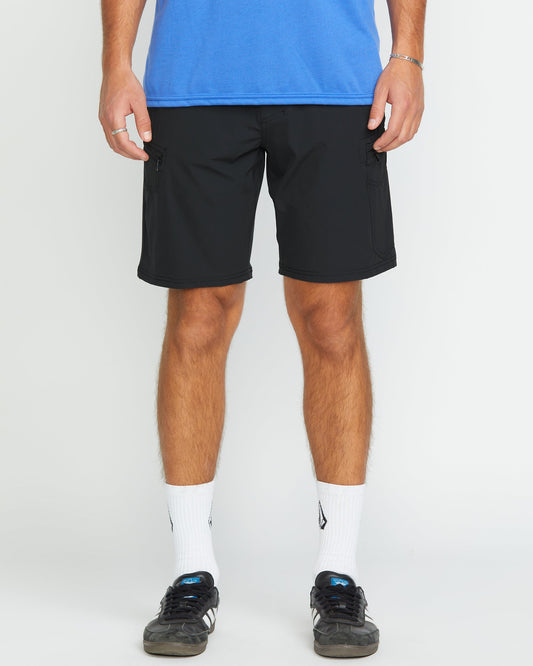 Cashed In Cargo 20" Hybrid Short - BLACK