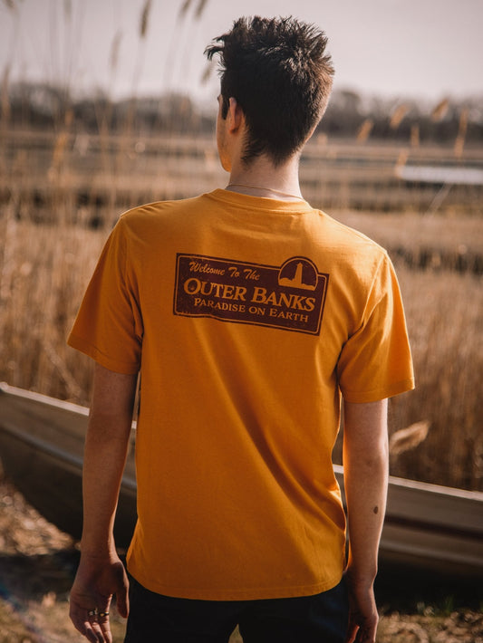 OBX Pope Compass T-shirt - VINTAGE GOLD