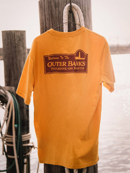 OBX Pope Compass T-shirt - VINTAGE GOLD