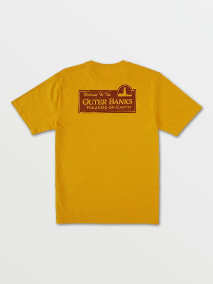 OBX Pope Compass T-shirt - VINTAGE GOLD