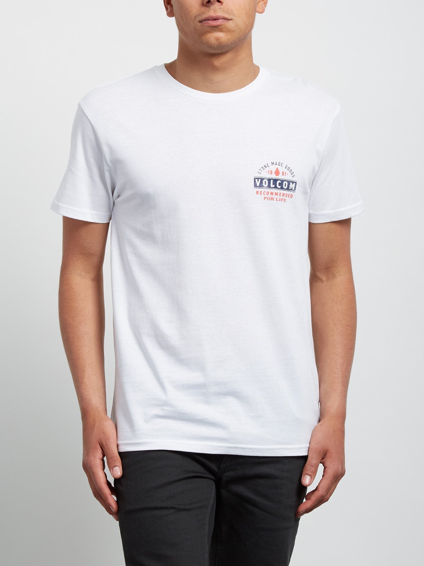 Barred Tee - White