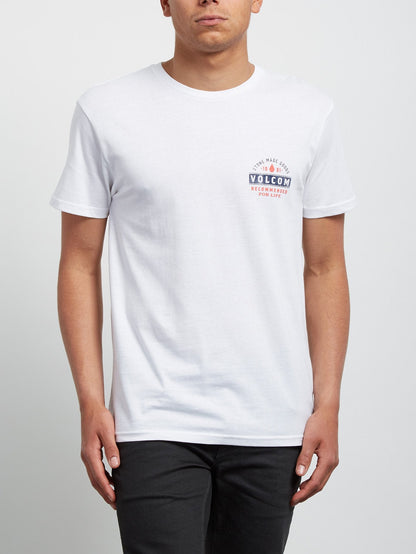 Barred Tee - White