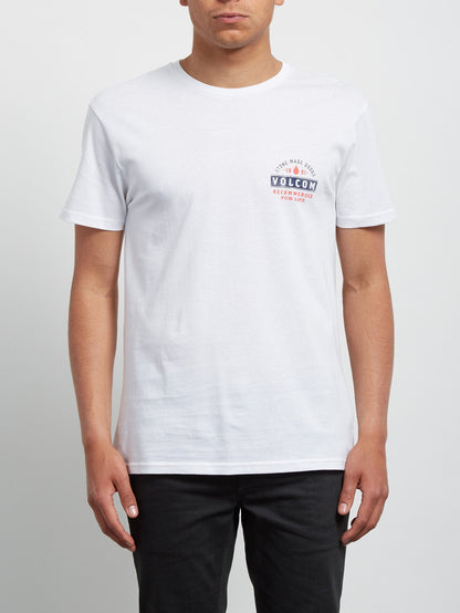 Barred Tee - White