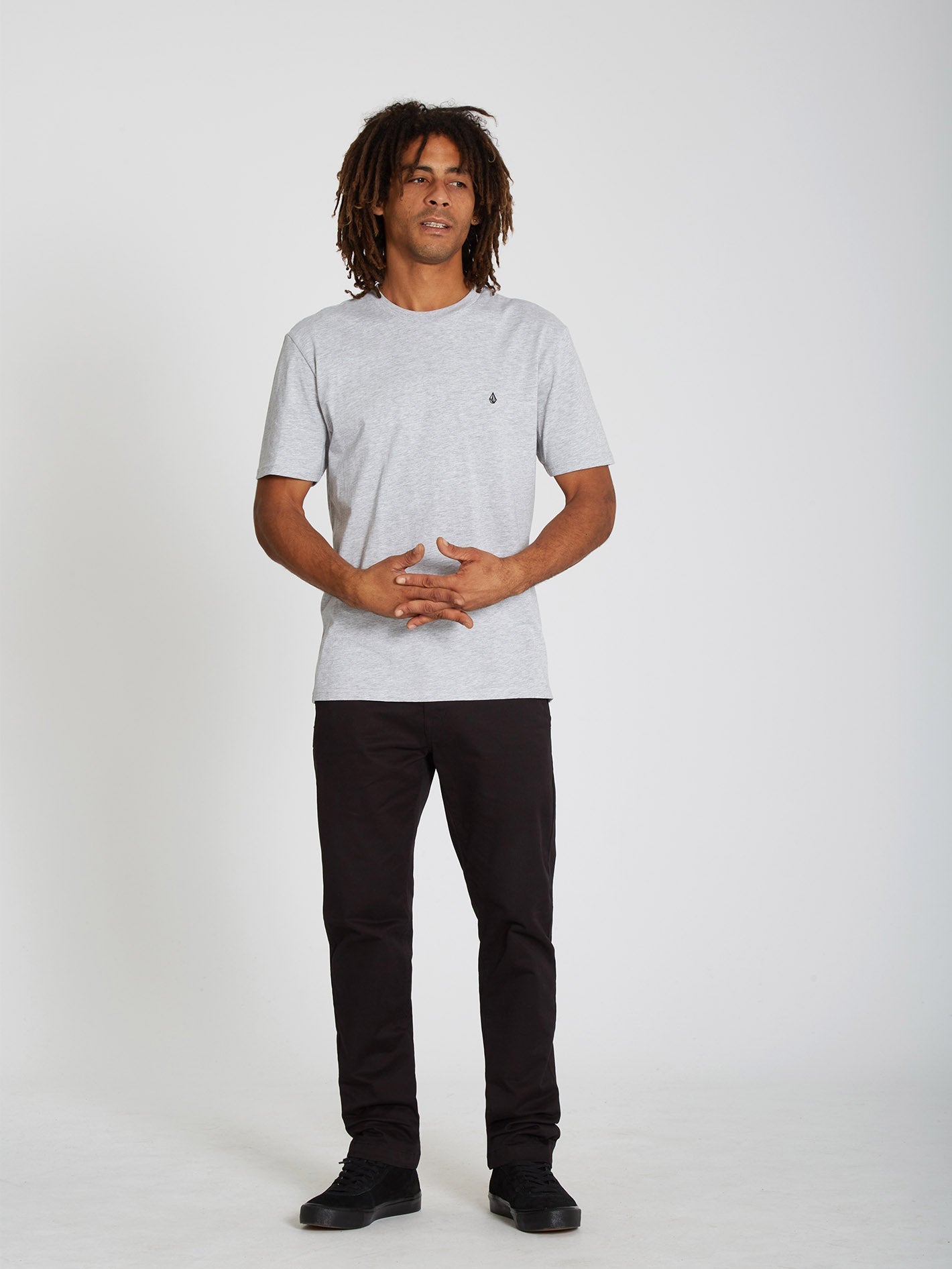 Stone Blanks T-shirt - HEATHER GREY