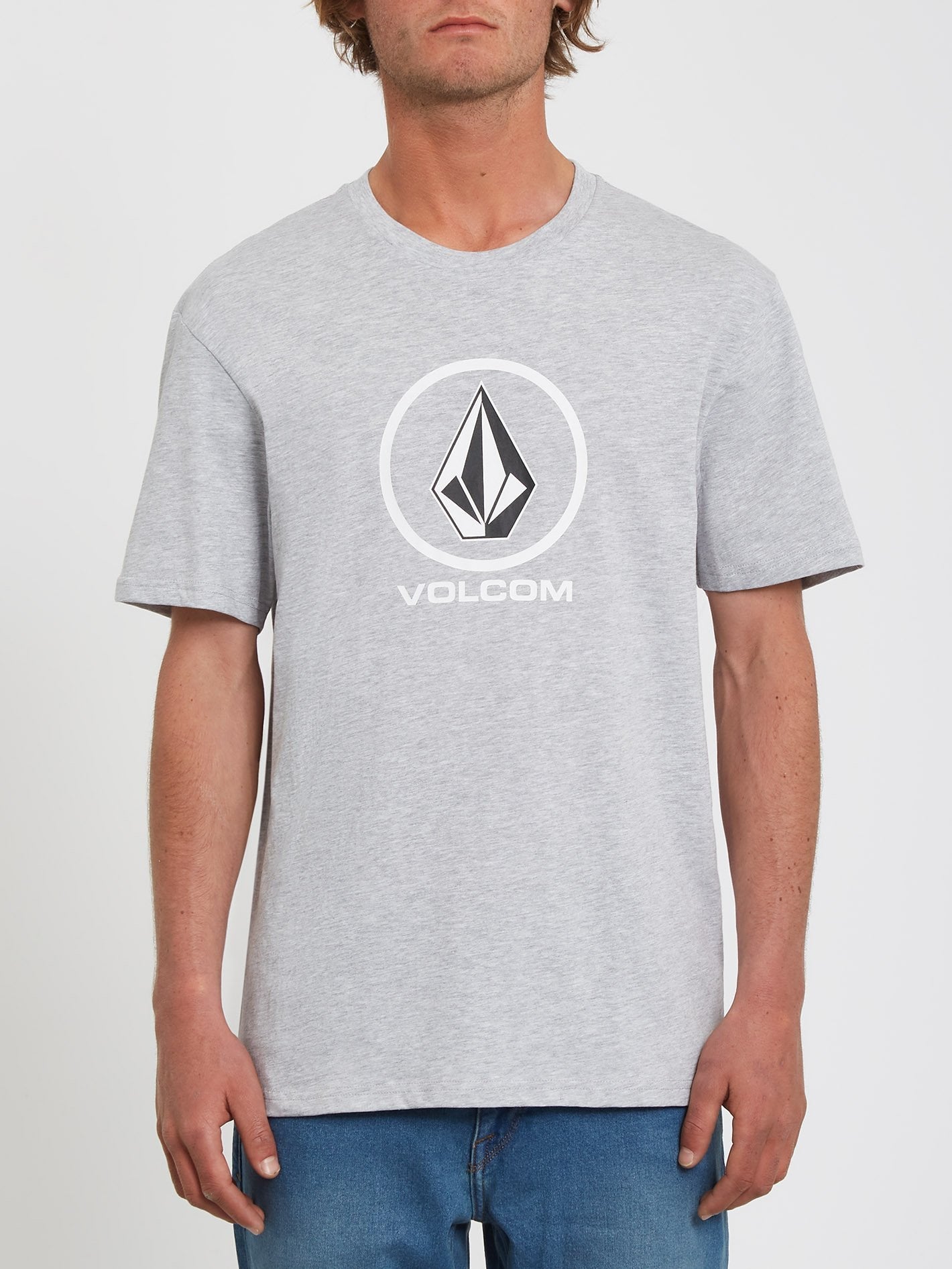Crisp Stone T-shirt - HEATHER GREY