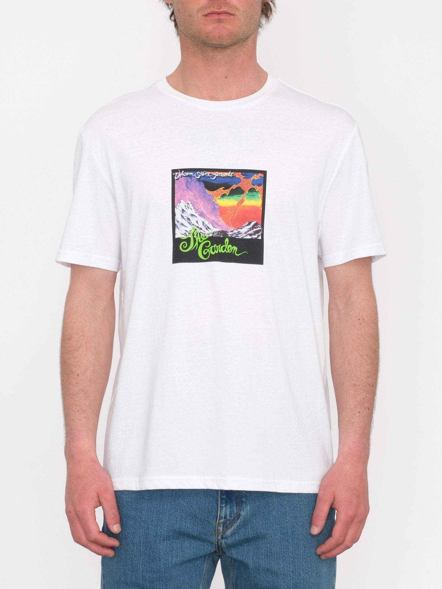 V Ent The Garden T-shirt - WHITE