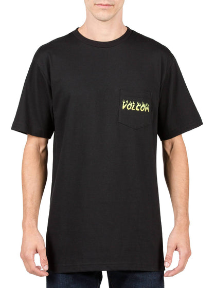 Shred Head Pocket Tee - Black