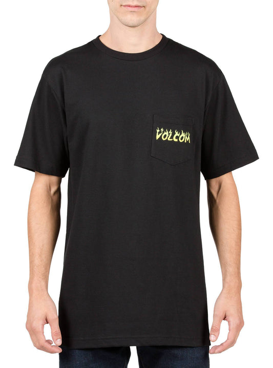 Shred Head Pocket Tee - Black