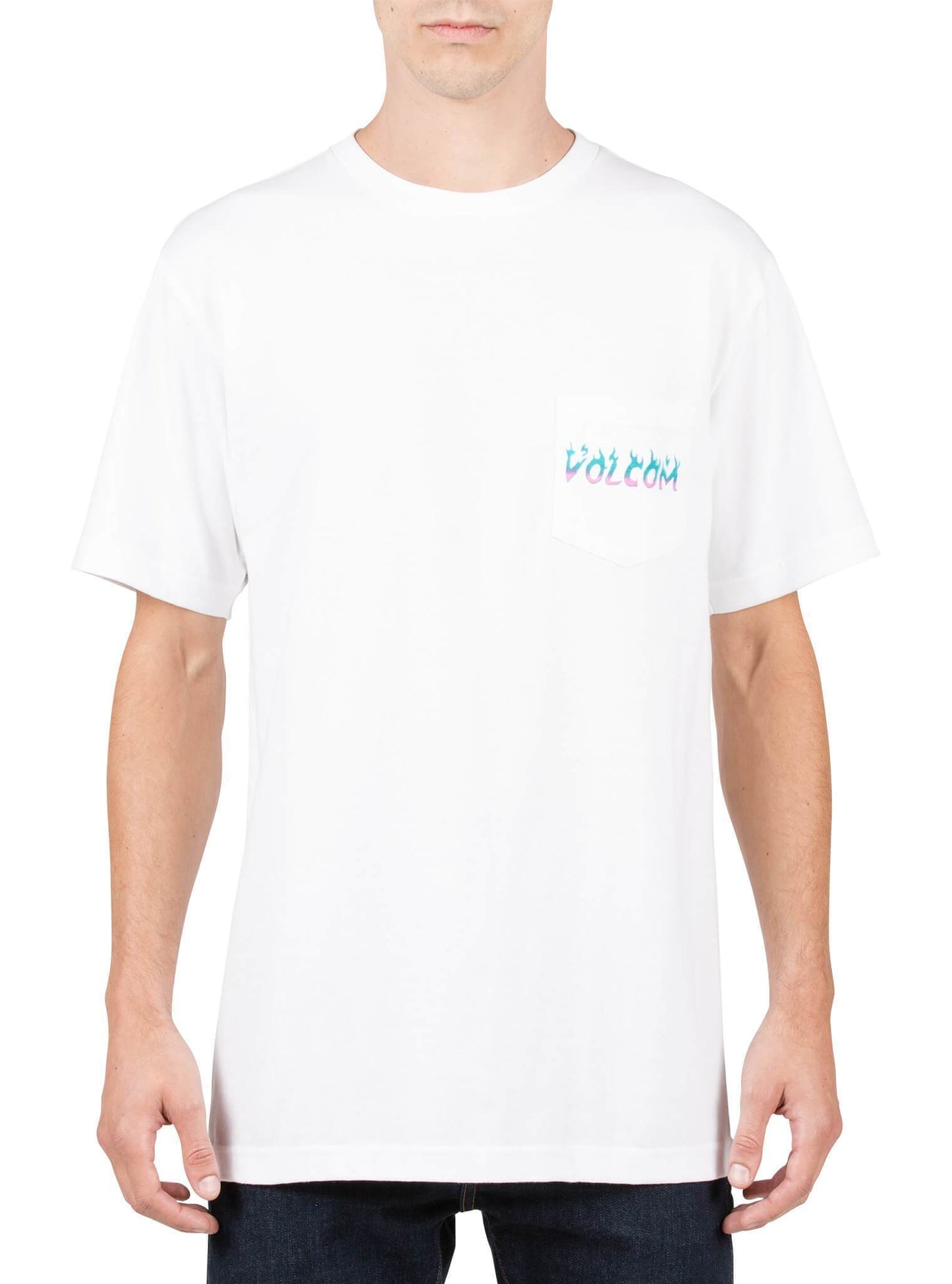 Shred Head Pocket Tee - White
