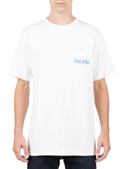 Shred Head Pocket Tee - White