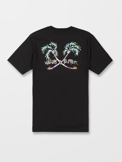 V Ent X Pepper T-shirt - BLACK