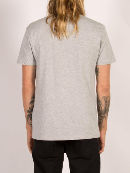 CIRCLE STONE BSC SS HEATHER GREY