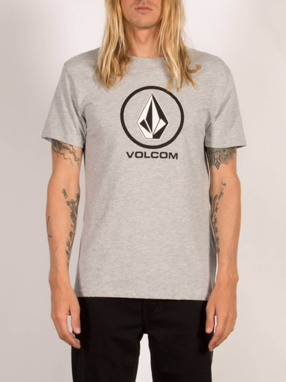 CIRCLE STONE BSC SS HEATHER GREY
