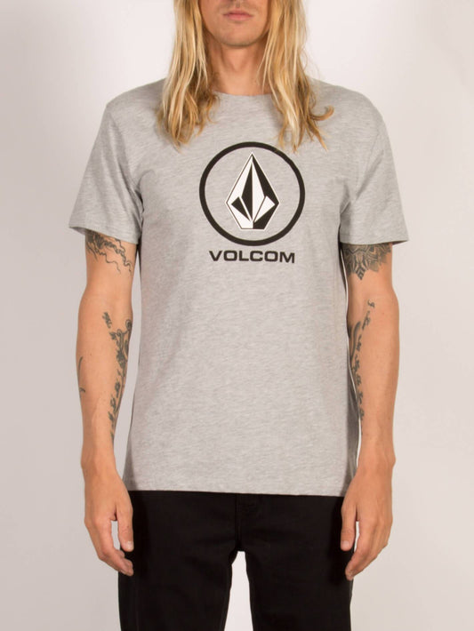 CIRCLE STONE BSC SS HEATHER GREY