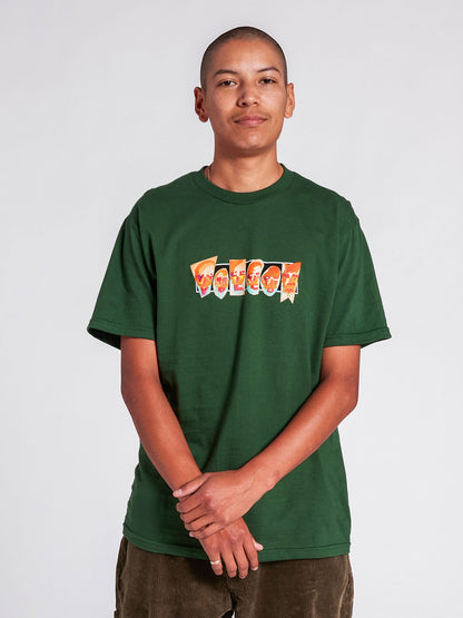 Louie Lopez Faces T-shirt - FOREST