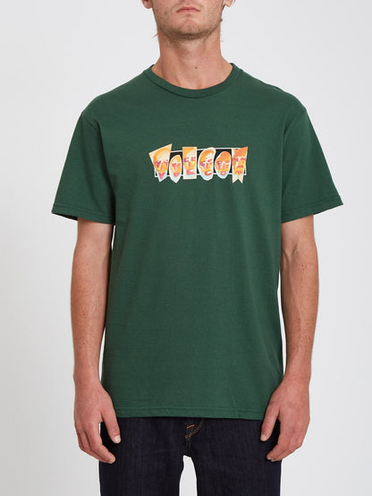 Louie Lopez Faces T-shirt - FOREST