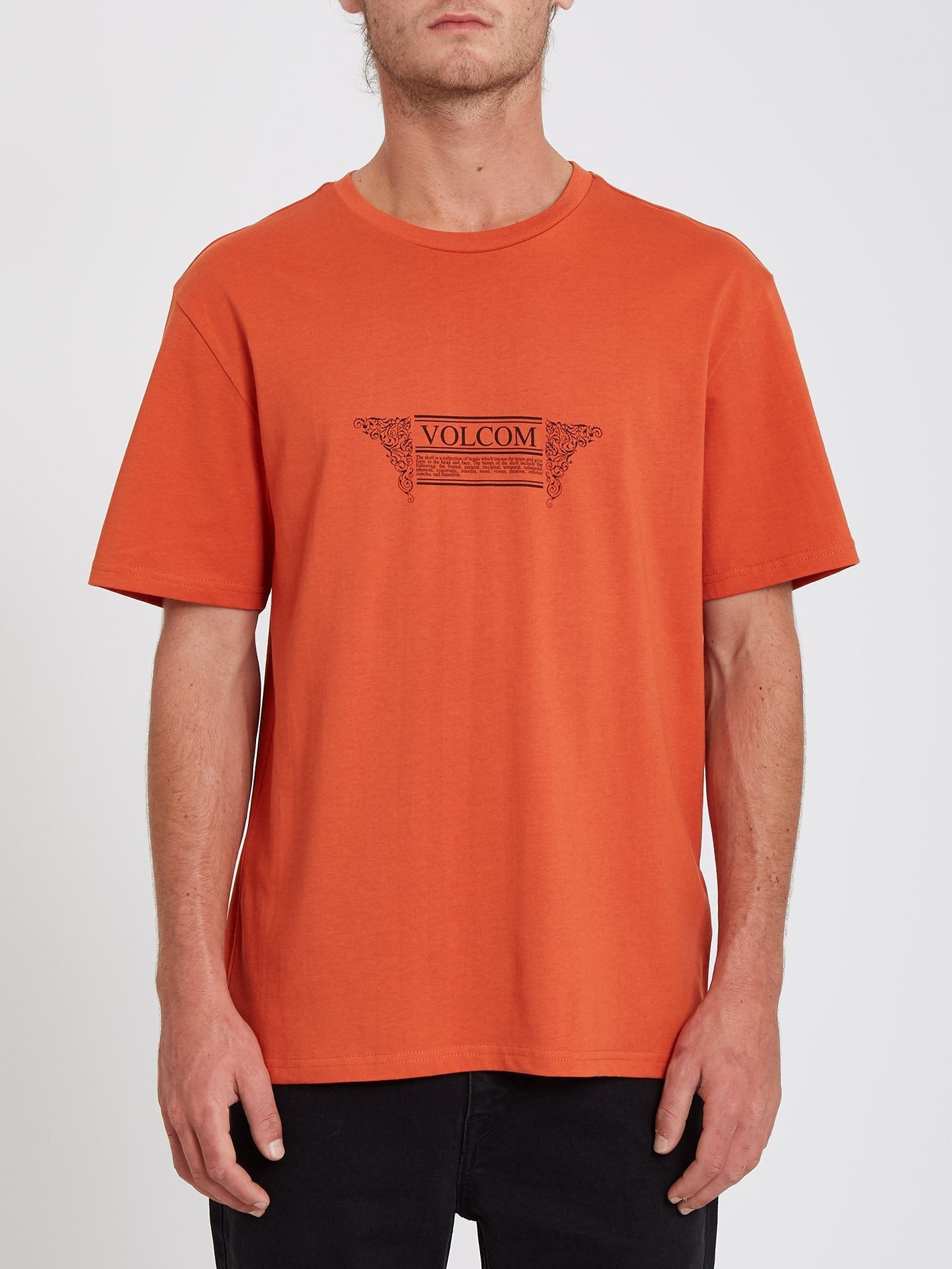 Bone Section T-shirt - BURNT OCHRE