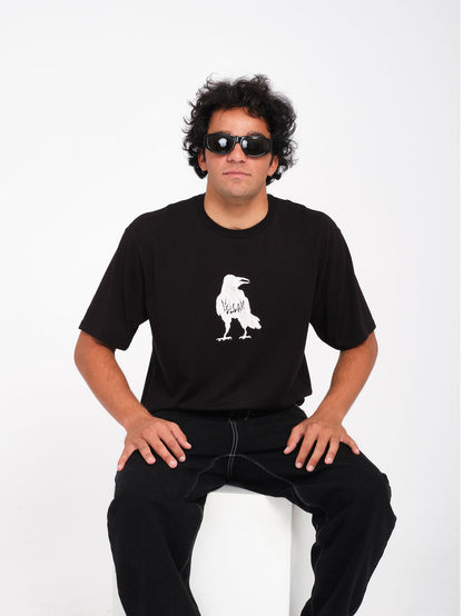 Issam Crow T-Shirt - Black